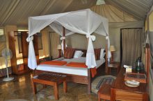 Selous River Camp biedt comfortabele safaritenten aan om te overnachten